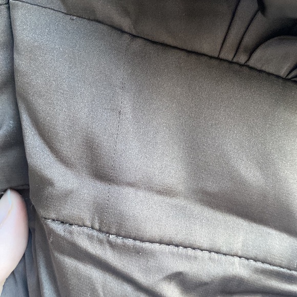 Mistress Rocks, 'Award Ceremony' Dark Khaki One Sleeve Drape Dress, Size XS - Picture 11 of 12